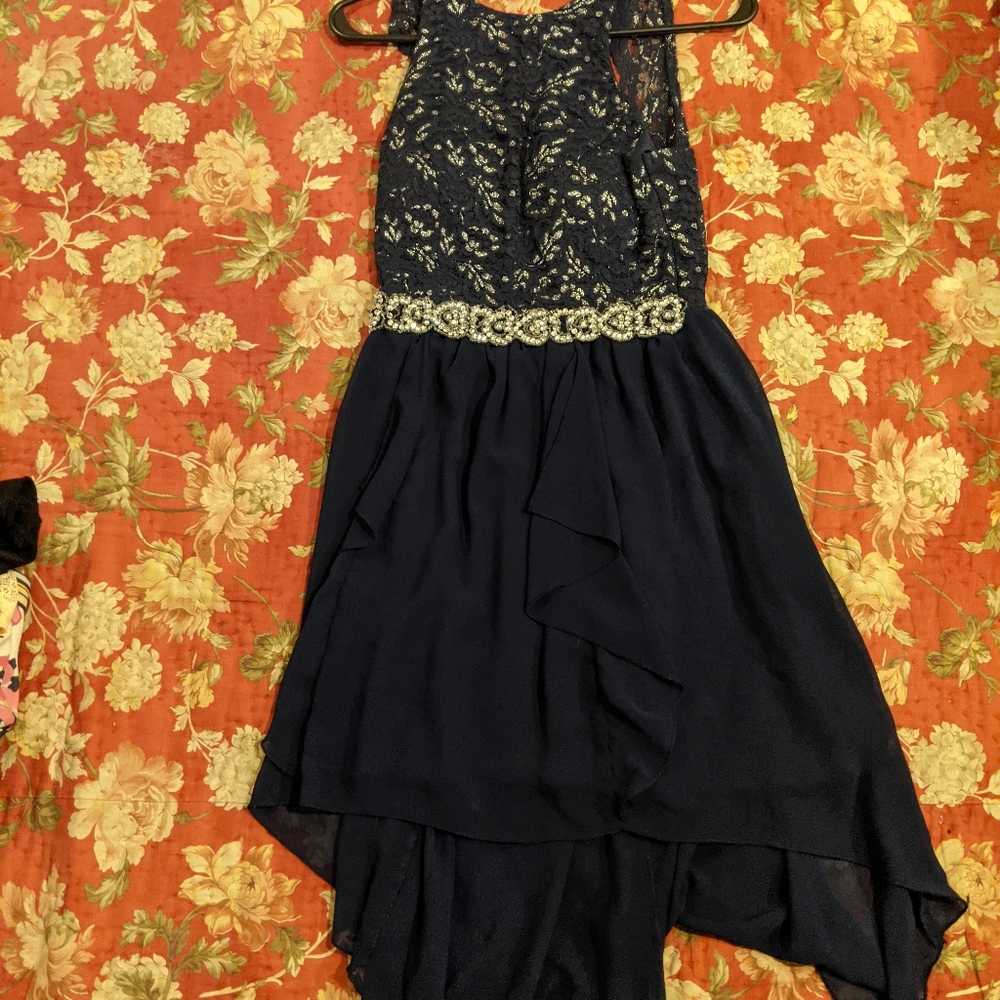 Blue prom dress
